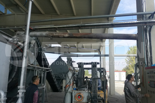 Beston Charcoal Making Machine Project Installed in Turkey